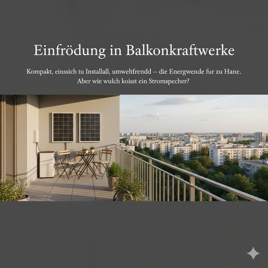 Wie viel kostet ein Stromspeicher für ein Balkonkraftwerk