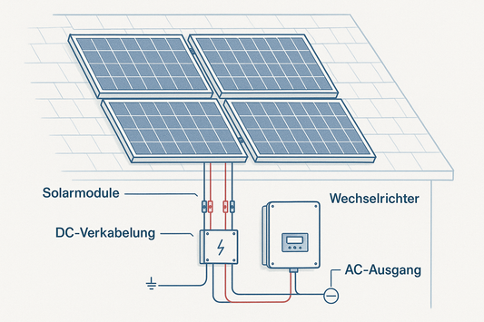 Kann man 4 Module an einen Wechselrichter anschließen?