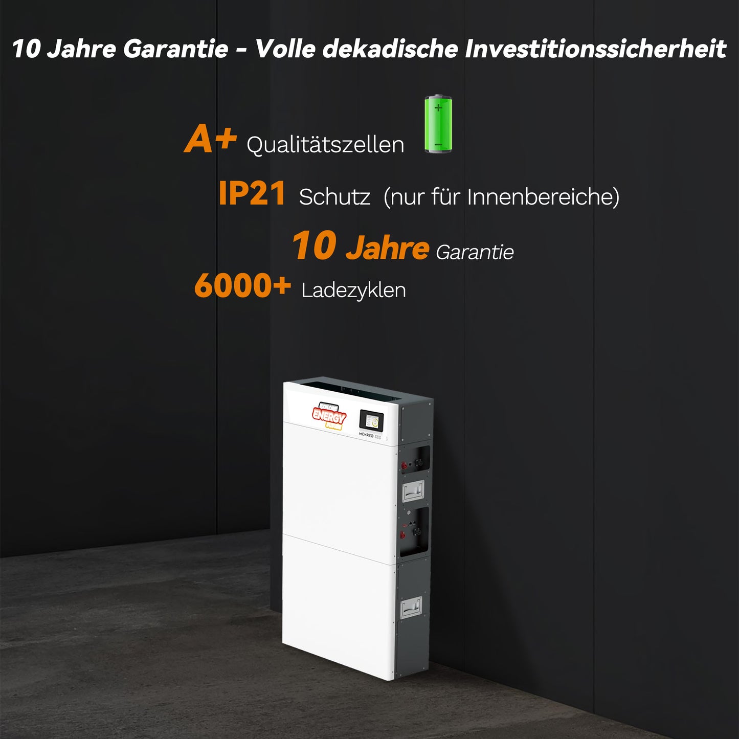 Homepow MRD-12,28 kWh Niedervoltbatterie – Indoor LiFePO₄-Cluster mit Touchscreen-EMS & Multi-Protokoll - HomePow