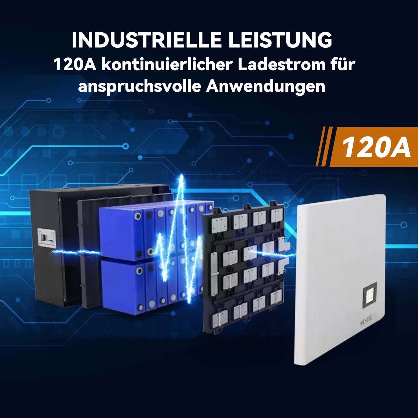 Homepow MRD-6,144kWh Niedervoltbatterie – Indoor LiFePO₄-Speicher mit Touchscreen & Multi-Protokoll - HomePow