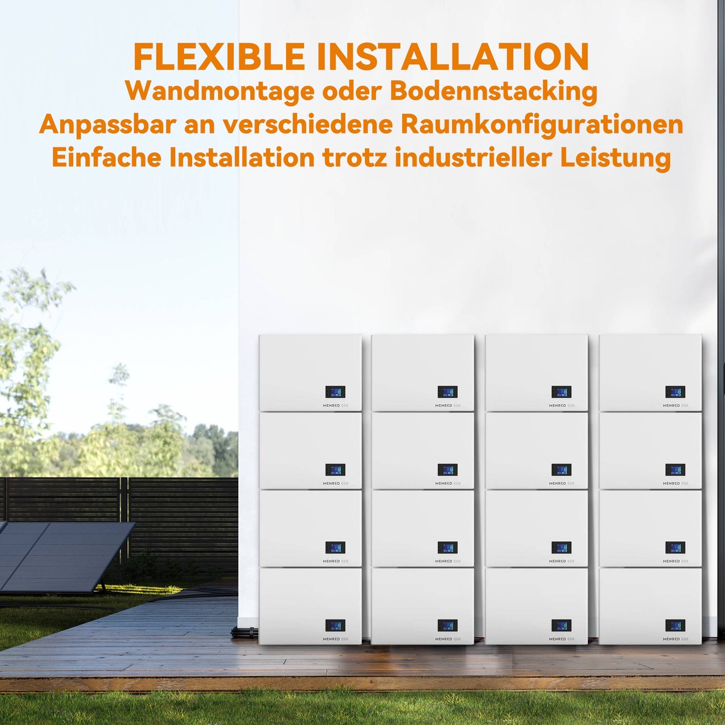 Homepow MRD-6,144kWh Niedervoltbatterie – Indoor LiFePO₄-Speicher mit Touchscreen & Multi-Protokoll - HomePow