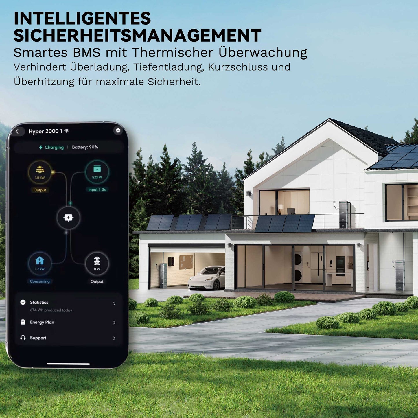 Homepow ZT-AB2000X Batterie – 1,92 kWh LiFePO₄ Speicher mit IP65, 10 Jahren Garantie & Plug-and-Play Installation - HomePow