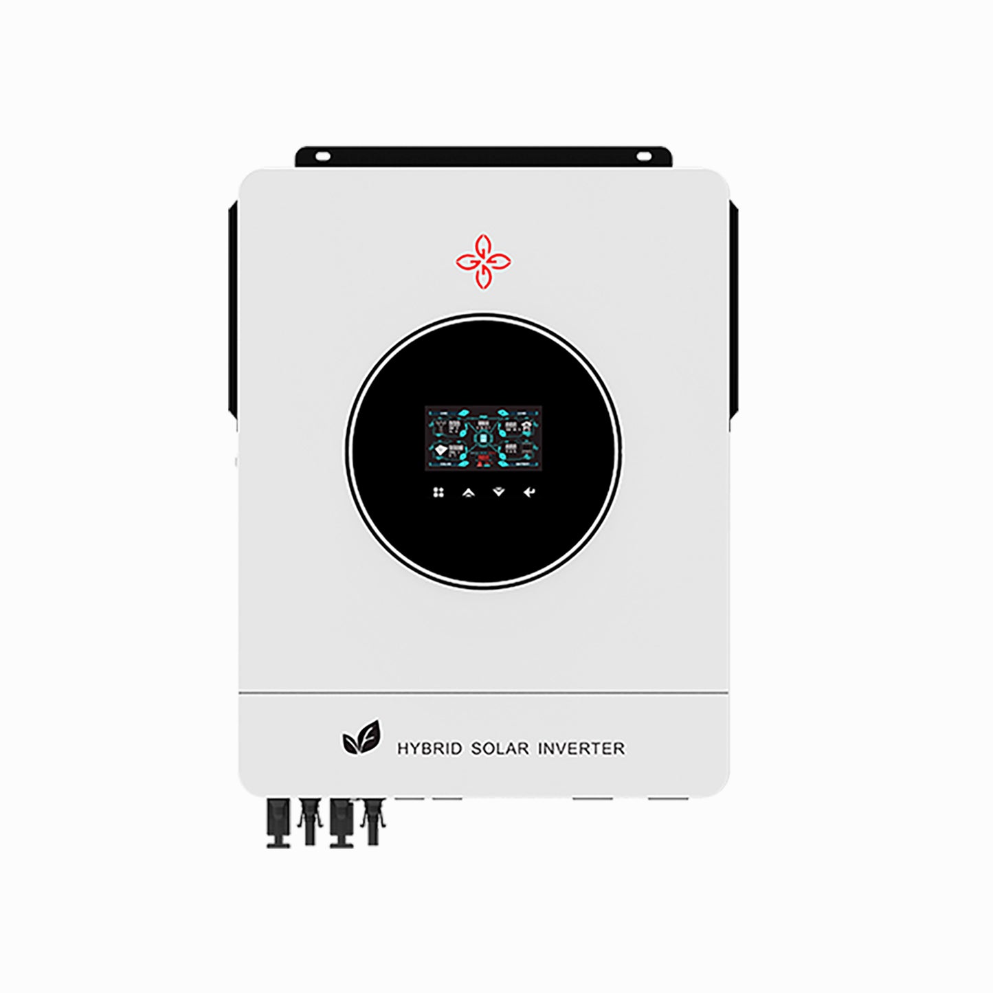 Homepow LMS-10200W Hybrid-Wechselrichter – 10.2 kW Einphasiger Solarwechselrichter mit Dual-MPPT, OLED & WiFi für On-/Off-Grid-Systeme - HomePow