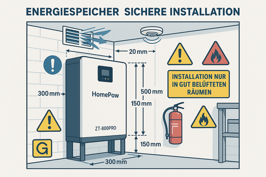 Wo sollten Energiespeicher nicht platziert werden?