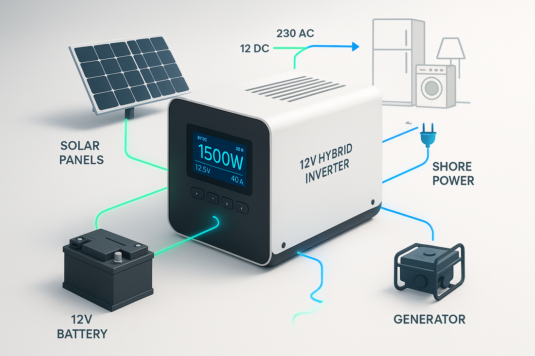 Hybrid Wechselrichter 12V: Der ultimative Leitfaden für unabhängige Energie 2024