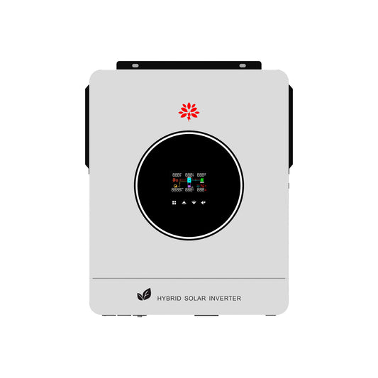Homepow LMS-6200W Hybrid-Wechselrichter – 6.2 kW Einphasiger Solarwechselrichter mit MPPT, OLED, WiFi & Dual-Ausgang für On-/Off-Grid-Systeme - HomePow
