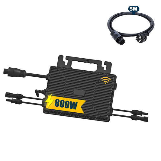 Homepow TM-800W Mikrowechselrichter – 800W Solar Wechselrichter mit Dual-MPPT & IP67 für Balkonkraftwerke - HomePow