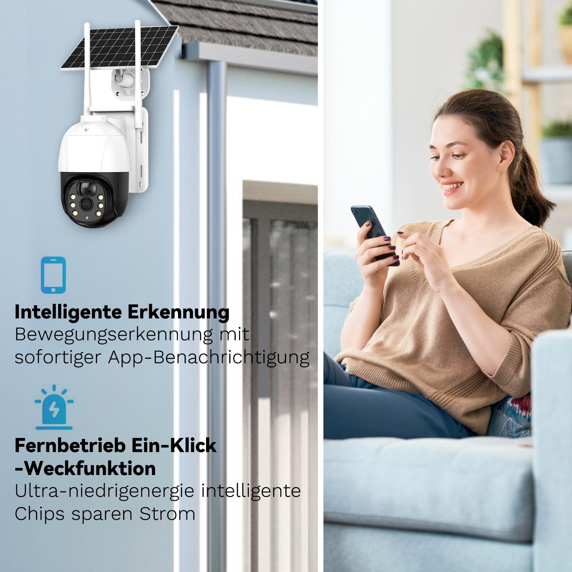 Homepow WSA-Q9 Solar-Überwachungskamera (4G / WiFi) - HomePow