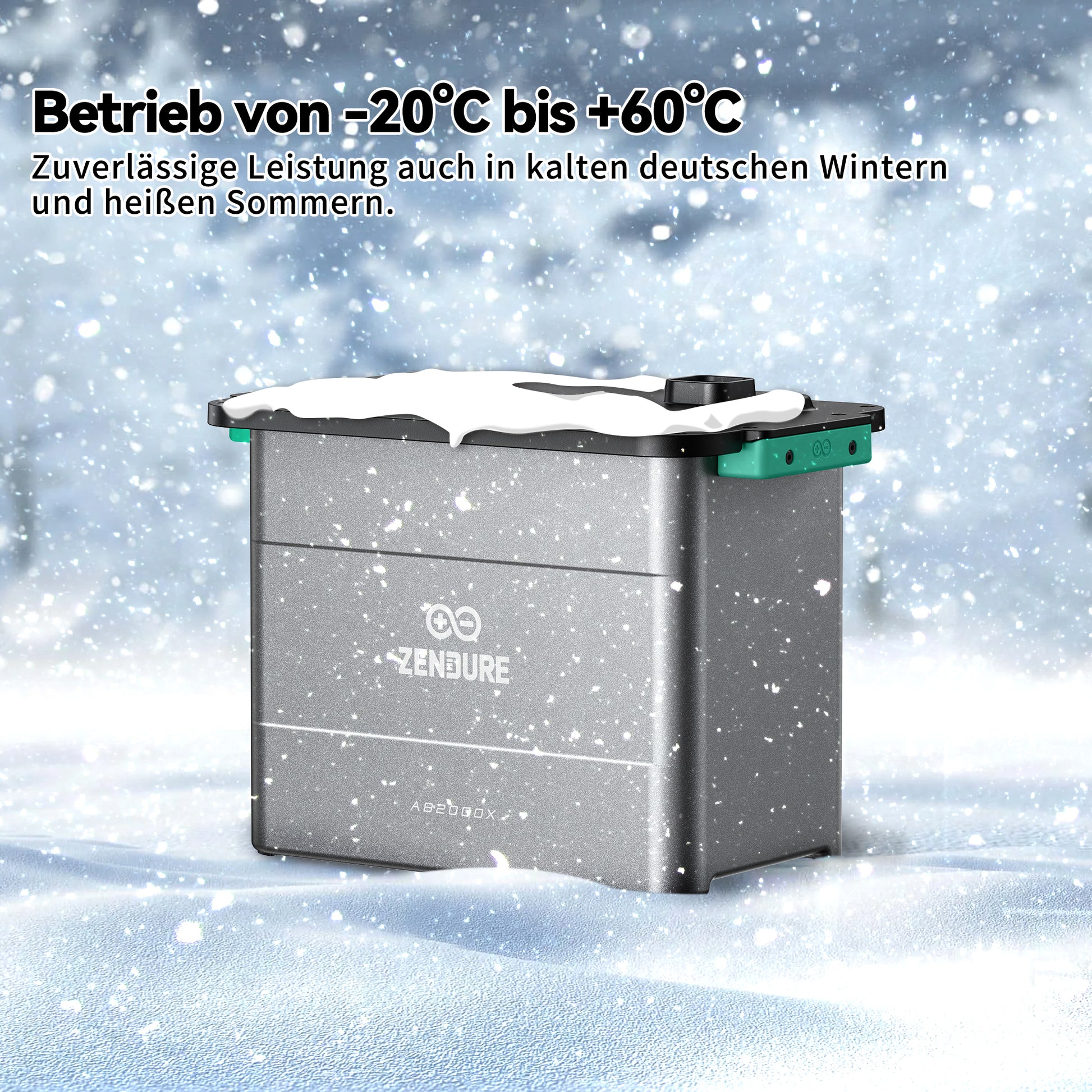 Homepow ZT-AB2000X Batterie – 1,92 kWh LiFePO₄ Speicher mit IP65, 10 Jahren Garantie & Plug-and-Play Installation - HomePow