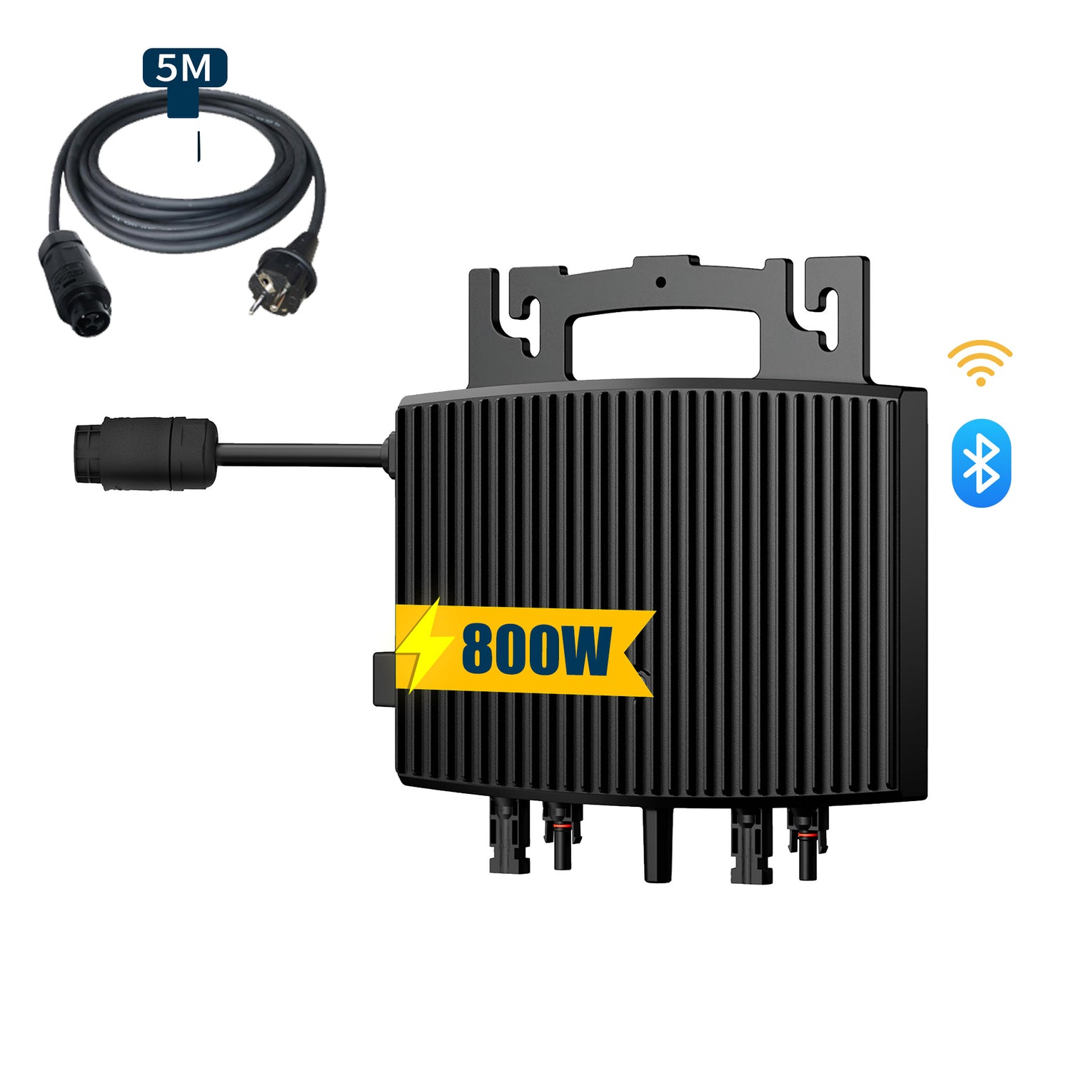 Homepow EST-800W Mikrowechselrichter – 800W Solar Wechselrichter mit Dual-MPPT, IP67 & App für Balkonkraftwerke - HomePow
