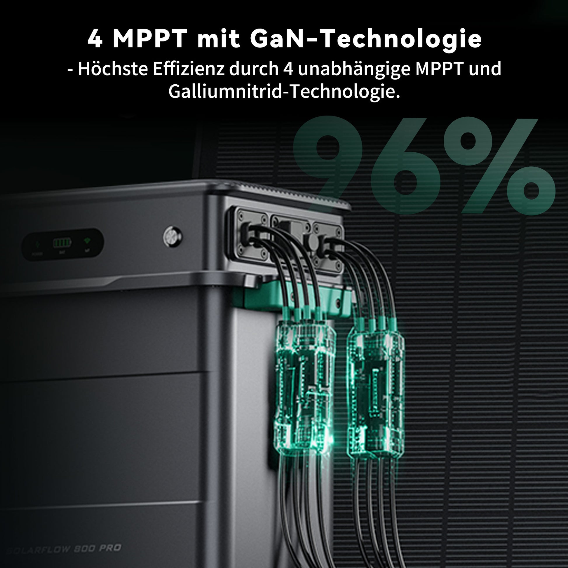 Homepow ZT-800PRO – 800 W Balkon-Energiespeichersystem mit 1,92 kWh LiFePO₄-Batterie & KI-Energiemanagement - HomePow