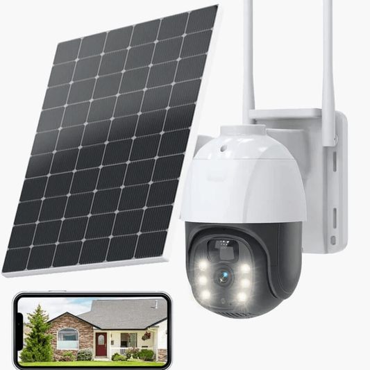 Q9 7.5W Solar 4G WiFi Überwachungskamera Außen Großhandel 10 Stk./Karton - HomePow